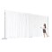 Urby Two Layers Backdrop Made with One Piece Chiffon Tulle Polyester for Professional Extra Wide Blackout Curtains White 20 x 10 ft