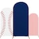 RimCereal 3 Set Baseball Theme Arch Backdrop Stand Covers 4ft 5ft 6ft Sport Background Arched Stretchy Fabric Backdrop Cover for Boys Birthday Baseball Party Decoration