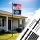Acostop 10 FT In Ground Flag Poles for Outside House Fit for 2 Flags Extra Thick Flag Pole Kit with 5 Prongs Base Windproof Ground FlagPoles for Residential Small Medium Lawn Temporary Event