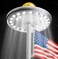 Deneve Deluxe Solar Powered Flag Pole Light Outdoor Waterproof LED Lamp 26 LEDs 1300 Lumens 100 Coverage for Outdoor American Flags Silver