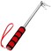 Anley 5 Feet Red Telescopic Handheld Flagpoles ANLEY Portable Staff with Clips Lightweight Extendable Stainless Steel with AntiSlip Grip Collapsable Flag Pole for Tour Guides Pointer for Teachers