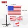 Hutexico Flag Pole Mount Kit for Spyder F3 LTD 2 Pack Foldable Spyder Trunk Stainless Flagpole Bracket with 6 Flags USA Flag For CanAm Spyder F3Limited 20172025 Spyder RT 20202025