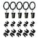 Luckupper Garden Flag Clips and Stoppers AntiWind Accessories C Clamp and Stainless Steel Clip with Loop for Garden Flag Holder Stand