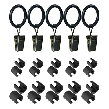 Luckupper Garden Flag Clips and Stoppers AntiWind Accessories C Clamp and Stainless Steel Clip with Loop for Garden Flag Holder Stand