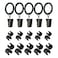 Luckupper Garden Flag Clips and Stoppers AntiWind Accessories C Clamp and Stainless Steel Clip with Loop for Garden Flag Holder Stand