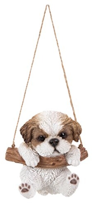 HI-LINE HiLine Gift Ltd 87704A Shih Tzu Puppy Hanging Statue