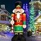 Decfine Christmas Inflatable Nutcracker Santa Claus Lighted Blow Up Christmas Yard Decoration with Built in Fan and Anchor Ropes 02Nutcracker