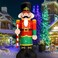 Decfine Christmas Inflatable Nutcracker Santa Claus Lighted Blow Up Christmas Yard Decoration with Built in Fan and Anchor Ropes 02Nutcracker