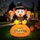 VIVOHOME 6ft Height Thanksgiving Inflatable LED Lighted Turkey on Pumpkin Blow up Outdoor Lawn Yard Decoration