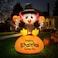 VIVOHOME 6ft Height Thanksgiving Inflatable LED Lighted Turkey on Pumpkin Blow up Outdoor Lawn Yard Decoration