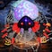 GOOSH 8 FT Width Halloween Inflatables Spider Blow Up Yard Decorations with Magic Light Halloween Outdoor Inflatables for Yard Garden Lawn Decor