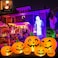 lucdnc Outdoor Halloween Decorations 75 Ft Halloween Inflatables Pumpkins with Builtin LED LightsBlowerGround StakesFall Garden Lawn Large Inflatable Halloween Party Yard Decorations