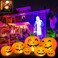 lucdnc Outdoor Halloween Decorations 75 Ft Halloween Inflatables Pumpkins with Builtin LED LightsBlowerGround StakesFall Garden Lawn Large Inflatable Halloween Party Yard Decorations