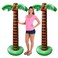 Playbees Giant Inflatable Palm Trees 2 Pack 6 Foot Super Sturdy Trees for Luau Parties Beach Decor Poolside Ambiance Tropical Theme Decor Outdoor Fun Easy Inflation