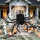 RJVW Halloween Decorations Spider Web 40 Inflatables Giant Spider 200 Triangular Giant Spider Web 20G Spider Web Scary Hairy Fake Halloween Spiders Props for Indoor Outdoor Party Halloween Yard