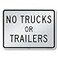 SmartSign K2891EG18x24D2 No Trucks Or Trailers Sign 18 x 24 3M Engineer Grade Reflective Aluminum Black on White