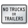 SmartSign K2891EG18x24D2 No Trucks Or Trailers Sign 18 x 24 3M Engineer Grade Reflective Aluminum Black on White