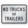 SmartSign K2891EG18x24D2 No Trucks Or Trailers Sign 18 x 24 3M Engineer Grade Reflective Aluminum Black on White