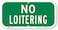 SmartSign K5418EG06x12 No Loitering Sign 6 x 12 3M Engineer Grade Reflective Aluminum White on Green