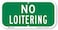 SmartSign K5418EG06x12 No Loitering Sign 6 x 12 3M Engineer Grade Reflective Aluminum White on Green