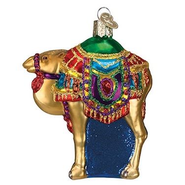 Old World Christmas Magis Camel Glass Blown Ornament for Christmas Tree Handcrafted Holiday Decoration Religion Collection