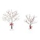 Department 56 Village Accessories Crabapple Trees with Ribbons Figurine Set 875 and 65 Inch Multicolor