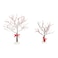 Department 56 Village Accessories Crabapple Trees with Ribbons Figurine Set 875 and 65 Inch Multicolor