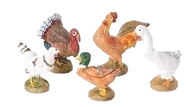 Fontanini by Roman Inc Bethlehem Birds 5 Animals Collection Nativity Figure and Accessories Hand Sculpted and Painted
