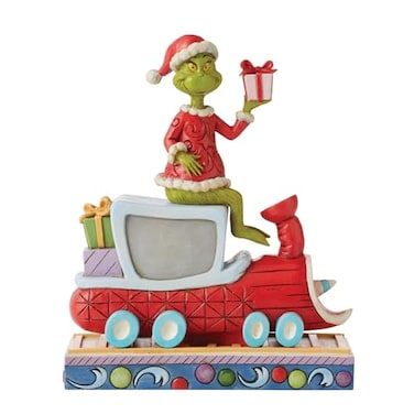 Enesco Jim Shore Dr Seuss The Grinch on Train Figurine 807 Inch Multicolor