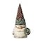 Enesco Jim Shore Heartwood Creek White Woodland Gnome Pinecone Hat Figurine 6 Inch Multicolor