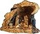Holy Land Market Olive Wood Nativity Set Hand Carved Rustic Stable Unique Olive Wood Nativity Scene Large 812 in