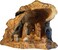 Holy Land Market Olive Wood Nativity Set Hand Carved Rustic Stable Unique Olive Wood Nativity Scene Large 812 in