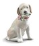LLADR&Atilde;&ldquo; LLADR This Bouquet is for You Dog Figurine Porcelain Dog Figure