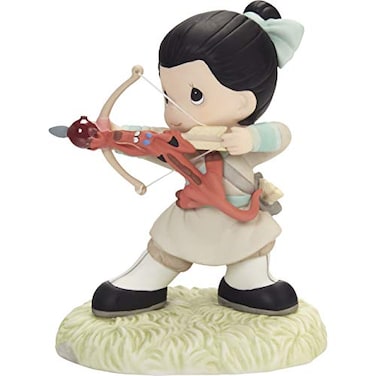 Precious Moments 202032 Disney Mulan Bow and Arrow You Keep Me On Target Bisque PorcelainResin Figurine