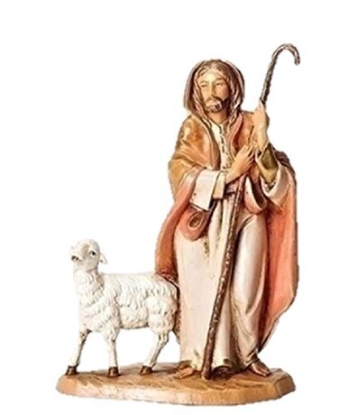 Fontanini The Good Shepherd with Sheep Italian Nativity Village Figurine