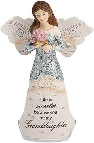 Pavilion Gift Company 82349 Granddaughter Angel Figurine 512Inch Silver
