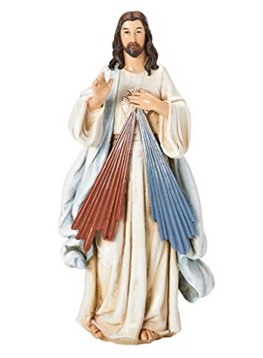 Joseph's Studio Josephs Studio by Roman Divine Mercy Figure for 6 Scale Renaissance Collection 6 H Resin and Stone Religious Gift Decoration Collection Durable Long Lasting
