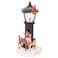 Roman Rudolph and Clarice By Lamppost 725 Inch Resin Stone Flickering Night Light