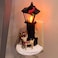Roman Rudolph and Clarice By Lamppost 725 Inch Resin Stone Flickering Night Light