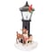 Roman Rudolph and Clarice By Lamppost 725 Inch Resin Stone Flickering Night Light