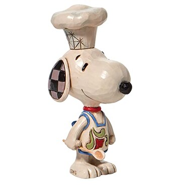 Enesco Jim Shore Peanuts Chef Snoopy Miniature Figurine 4 Inch Multicolor