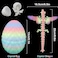 oyeftp 3D Printed Dragon Egg 3D Printed Dragon with Wings Glow in The Dark Toys Cool Dino Fidget Toy Animals Dinosaur Eggs Stocking Stuffers Home Office Decor Easter Basket Stuffers