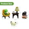 RAQWI Cute Mini Frog and Cat Figurine for Office Home Decoration Perfect Cute Frog and Cat Gift