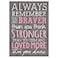 P. Graham Dunn P Graham Dunn Always Remember You are Braver Than You Think 4x6 Wall Plaque