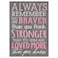 P. Graham Dunn P Graham Dunn Always Remember You are Braver Than You Think 4x6 Wall Plaque