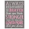 P. Graham Dunn P Graham Dunn Always Remember You are Braver Than You Think 4x6 Wall Plaque