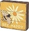 Primitives by Kathy Slat String Art Box Sign 6 x 6 Bee Happy 35313