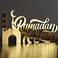 iwa concept Wooden Acrylic Islamic Tabletop Decor Gold Ramadan Kareem3
