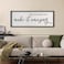 comurdyo Today Only Happens Once Make It Amazing Wall Art Decor 32x12 Inch Inspirational Motivational Quote Wall Sign Black