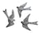 It's Cactus Large Metal Birds Decorative Ornamental Set of 3 Wall Hanging Handmade Garden 11 x 12 Inches
